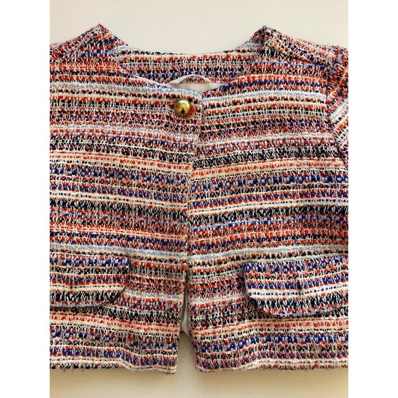 Janie and Jack Blazer Toddler Girls 3T Multicolor Tweed Fully-Lined Fall Classic - Picture 1 of 11
